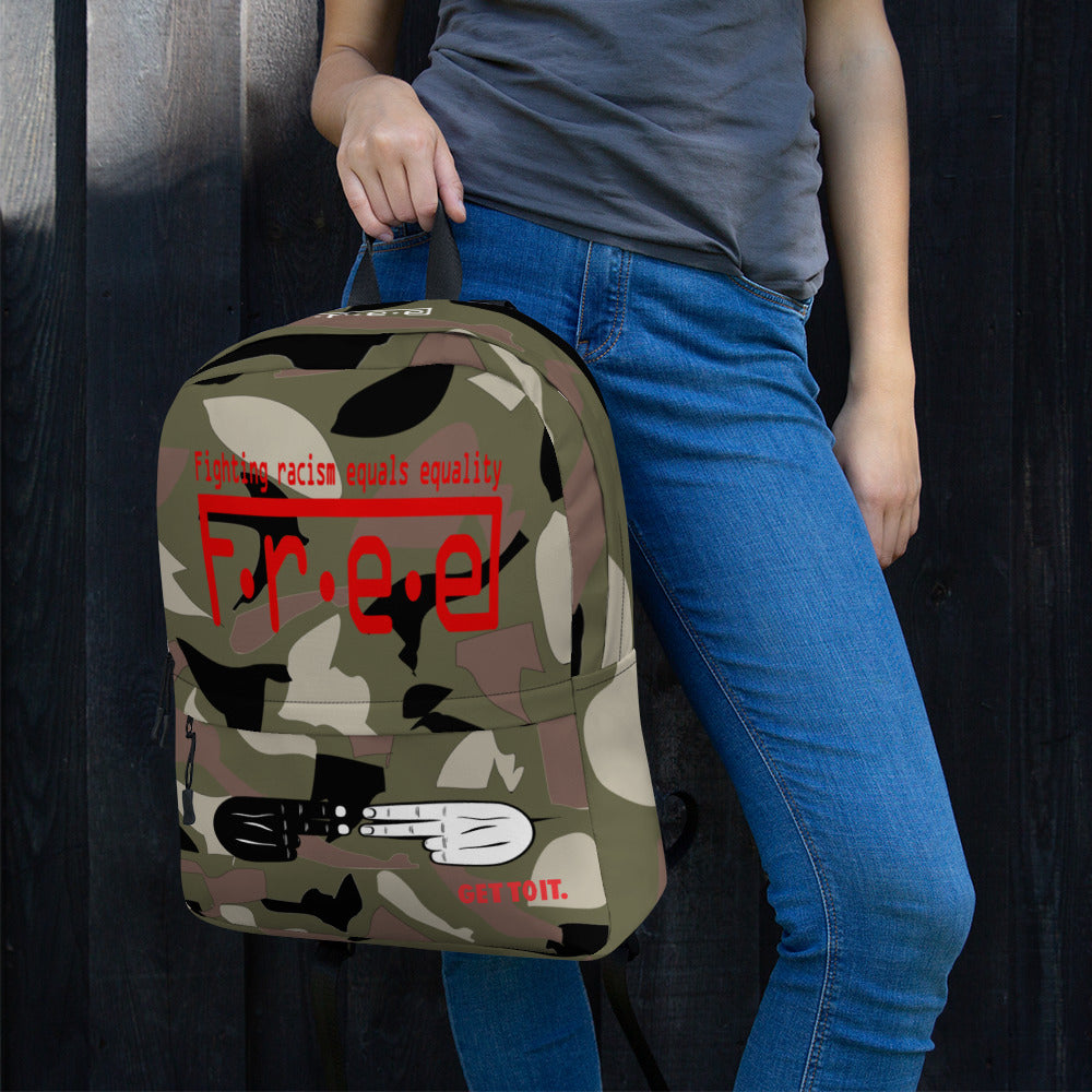 F.R.E.E camo backpack