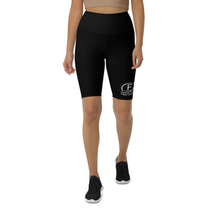 F.r.e.e Fight white and black Biker Shorts