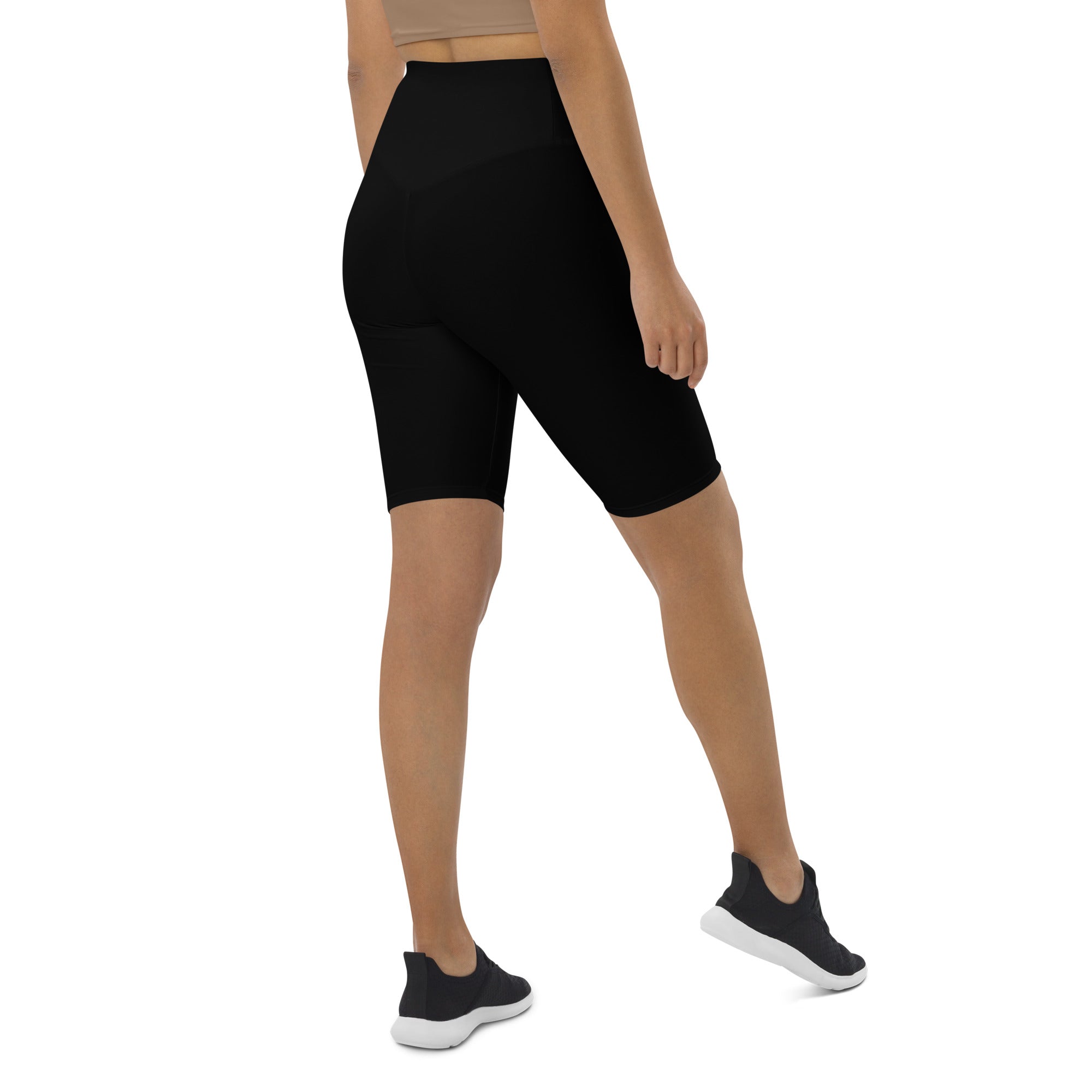 F.r.e.e Fight white and black Biker Shorts