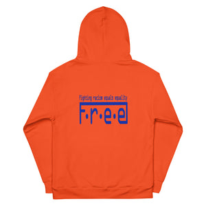 F.r.e.e Flo orange Unisex Hoodie