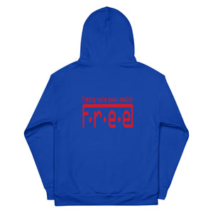 F.r.e.e Arm blue Unisex Hoodie