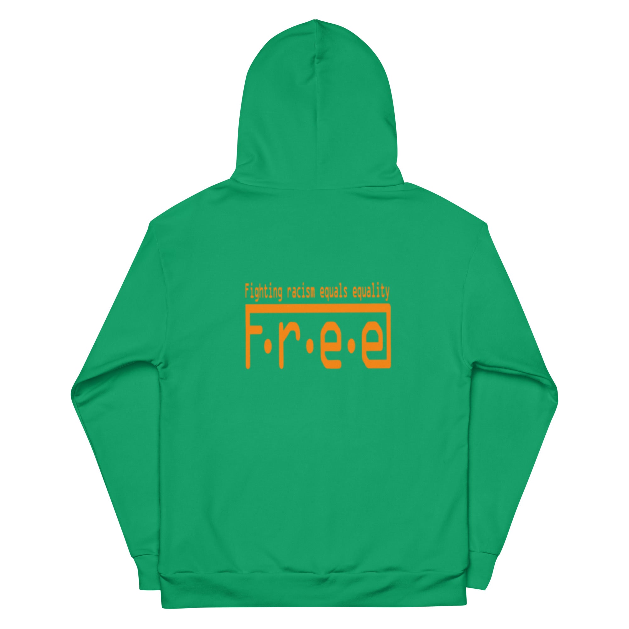 F.r.e.e green and orange Unisex Hoodie