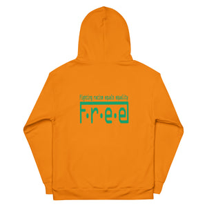 F.r.e.e yellow and green Unisex Hoodie
