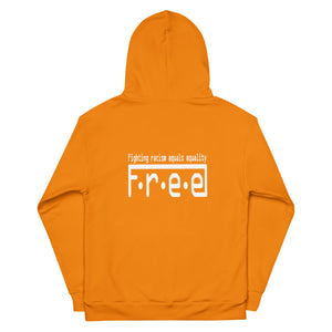 F.r.e.e. gold and white Unisex Hoodie