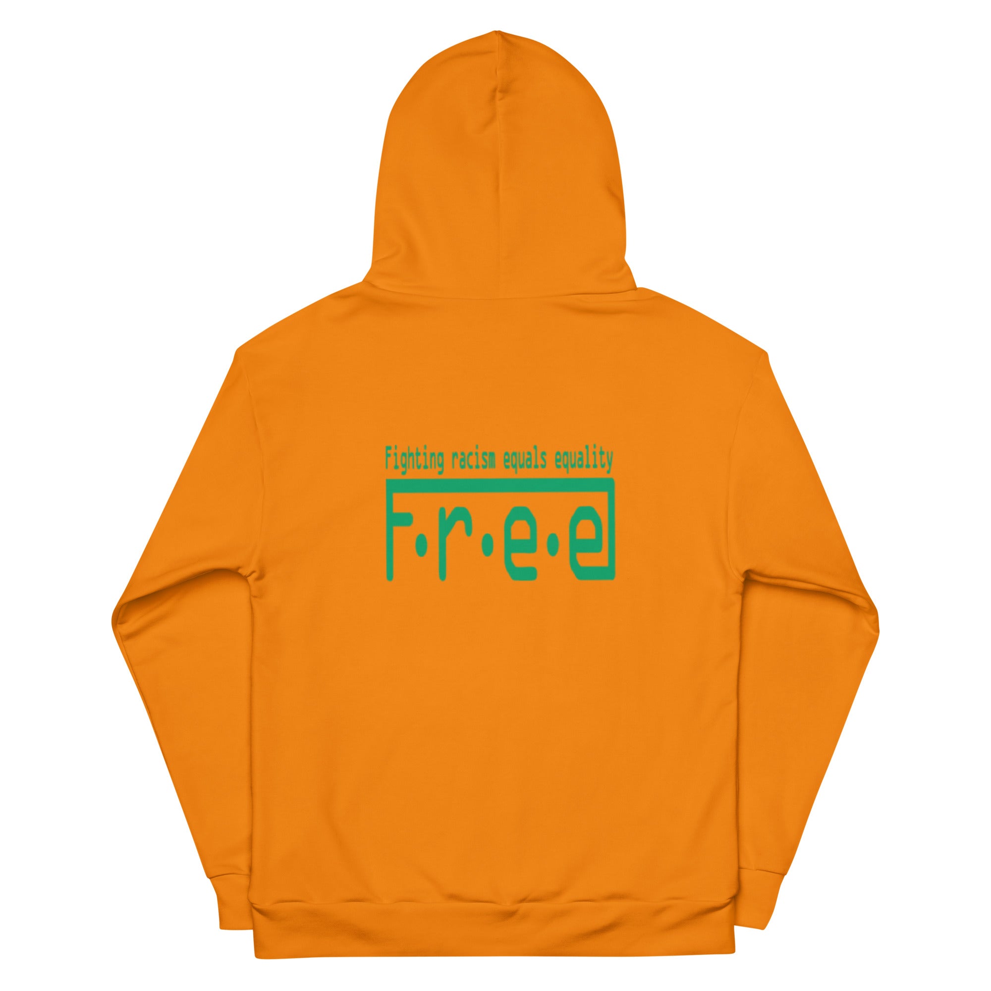 F.r.e.e orange and green Unisex Hoodie