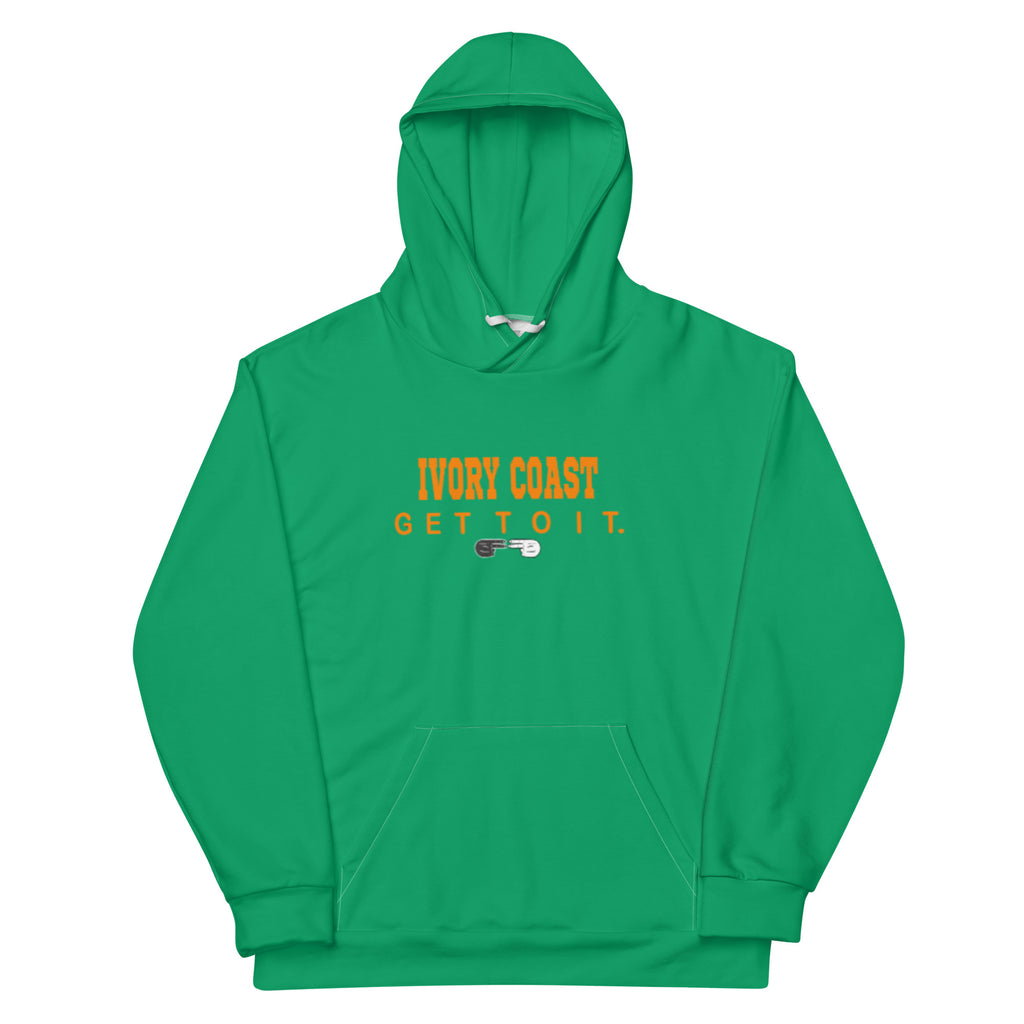 F.r.e.e green and orange Unisex Hoodie