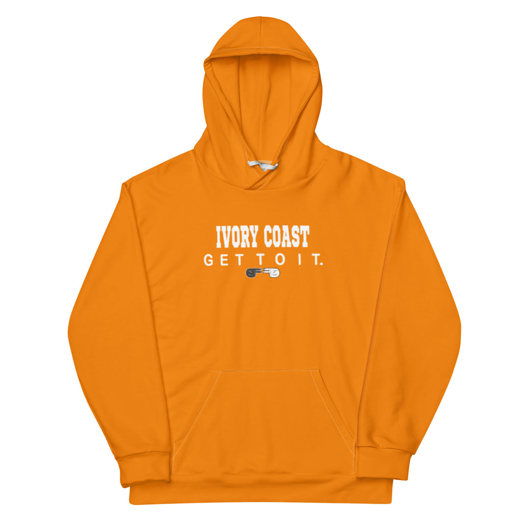 F.r.e.e. gold and white Unisex Hoodie
