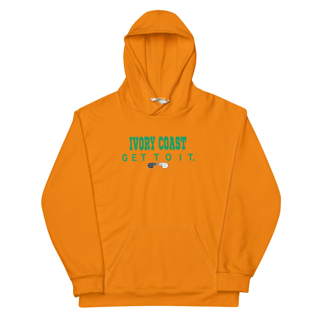 F.r.e.e orange and green Unisex Hoodie