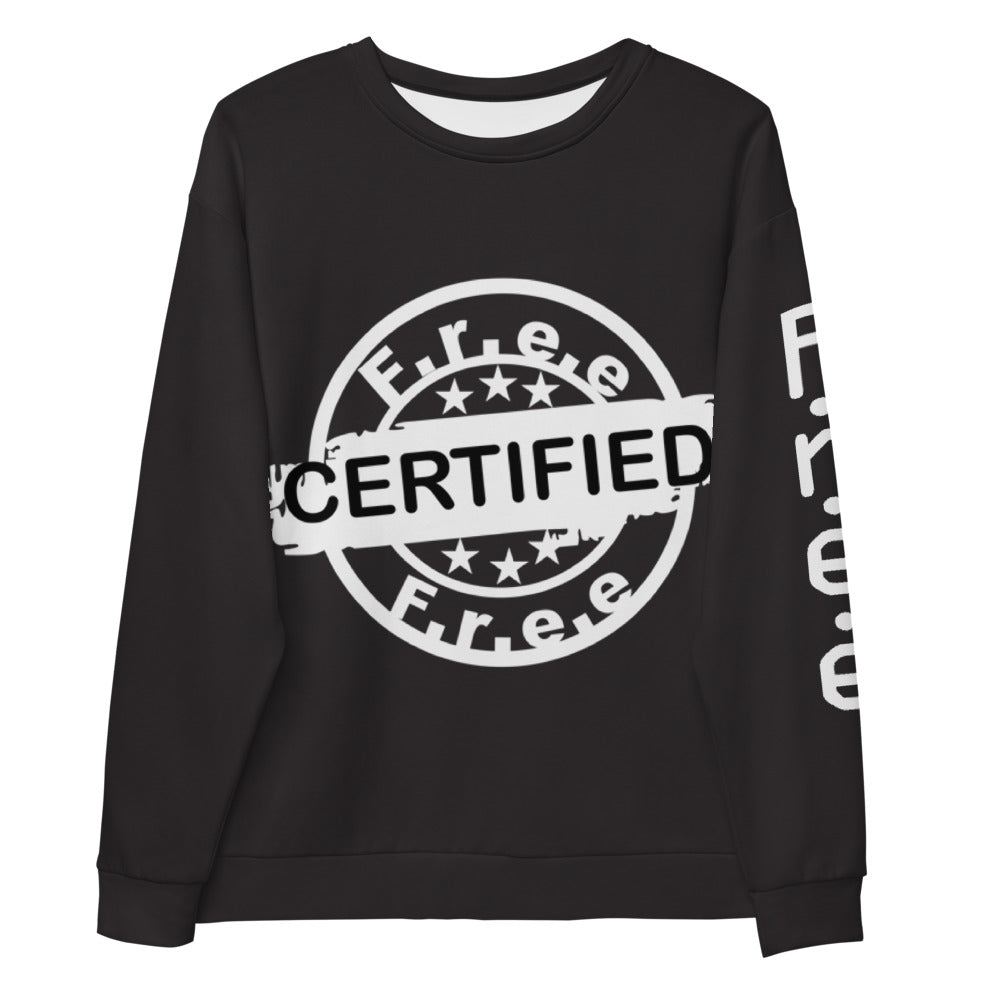 F.r.e.e certified unisex sweatshirt