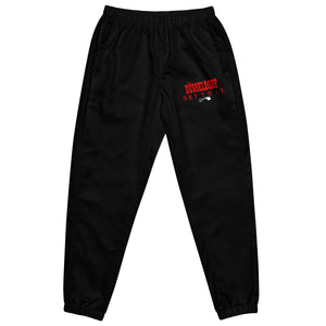 F.r.e.e Duss black and red Unisex track pants