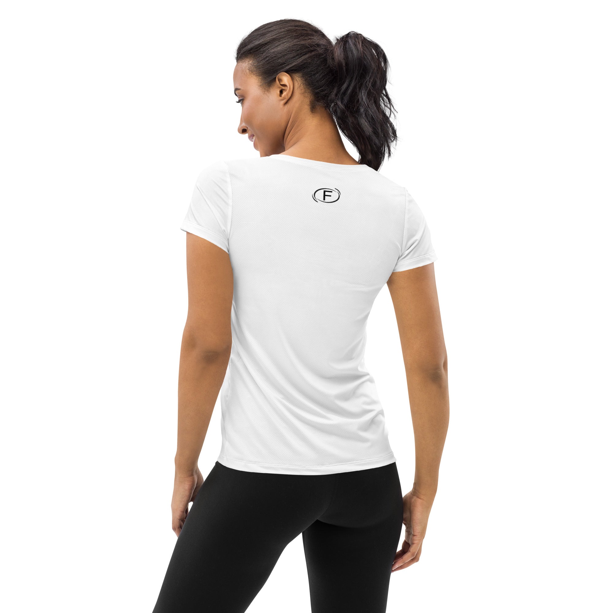 F.r.e.e run All-Over Print Women's Athletic T-shirt