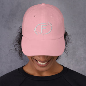 F.r.e.e circle F pink Dad hat