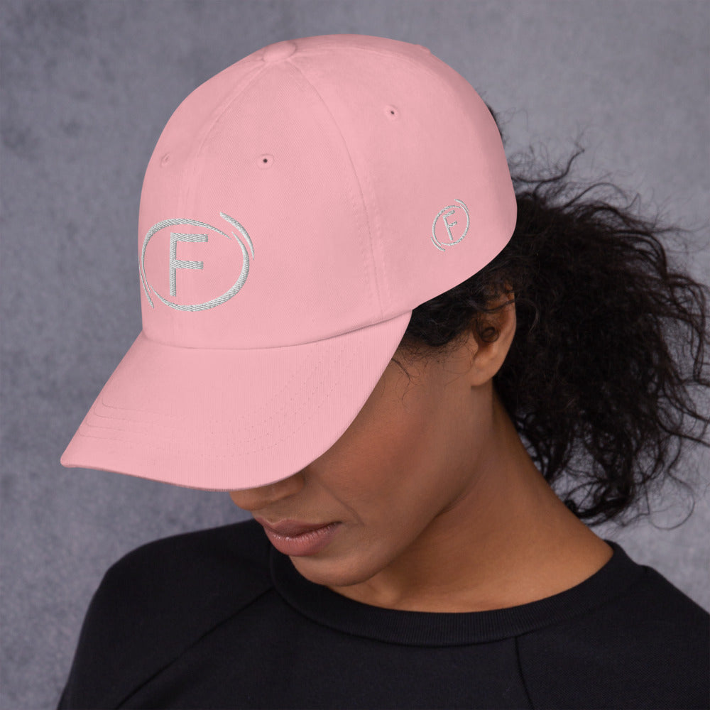 F.r.e.e circle F pink Dad hat