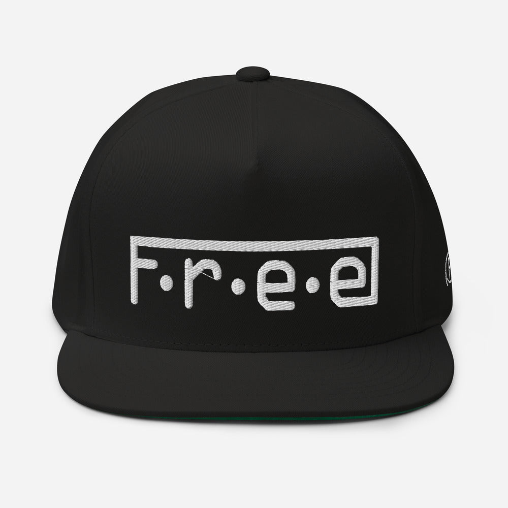 F.r.e.e red Flat Bill Cap