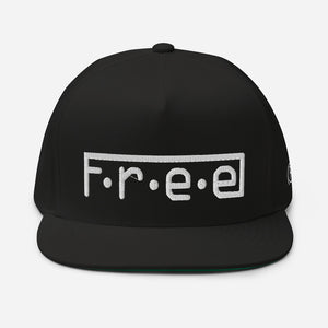 F.r.e.e red Flat Bill Cap