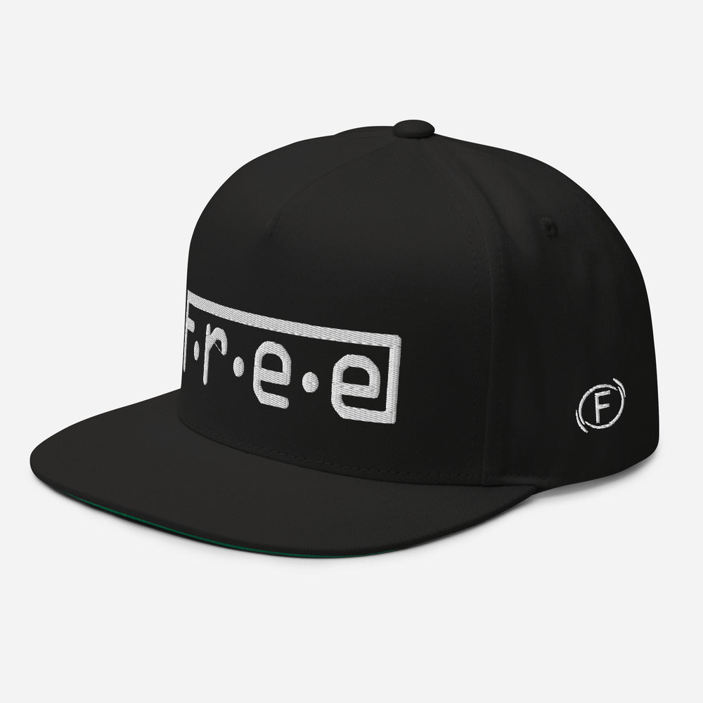 F.r.e.e red Flat Bill Cap