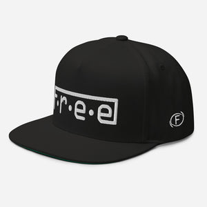 F.r.e.e red Flat Bill Cap
