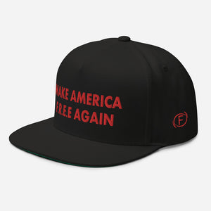 F.r.e.e black make Flat Bill Cap