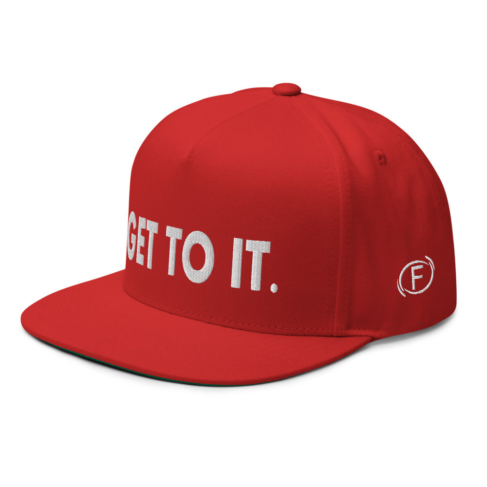 F.r.e.e GTI red Flat Bill Cap