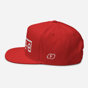 F.r.e.e red Flat Bill Cap