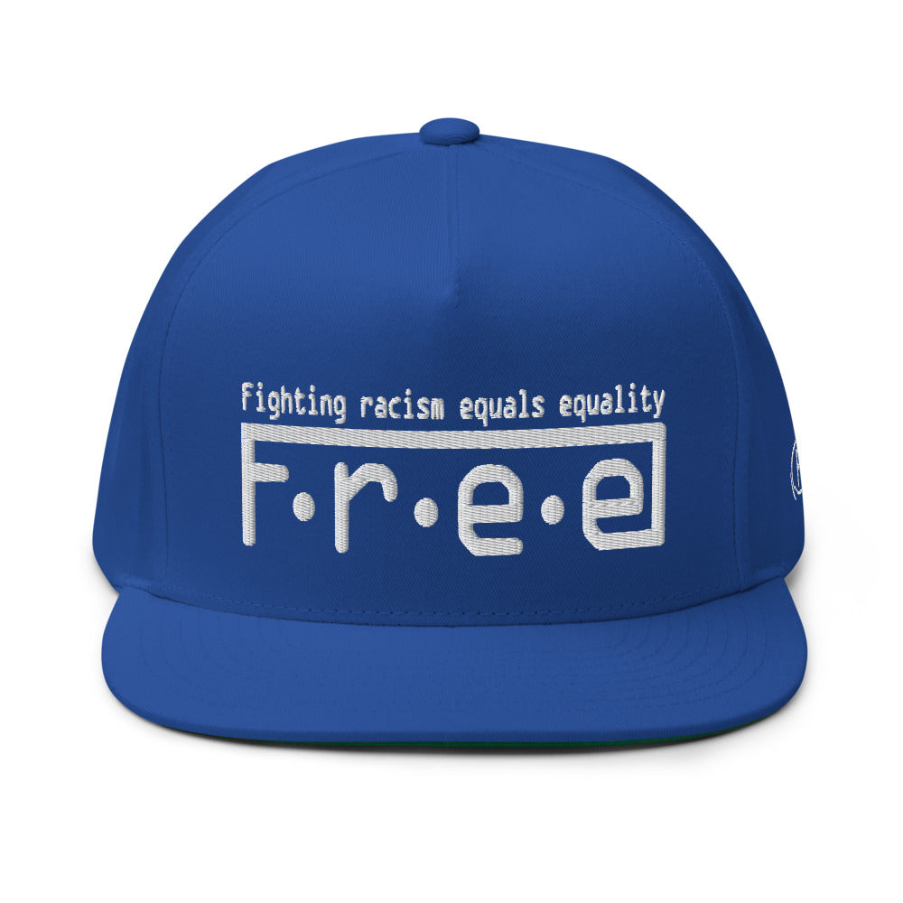 F.r.e.e fight blue Flat Bill Cap