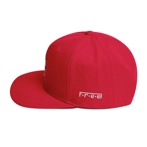 F.r.e.e two skull snapback hat