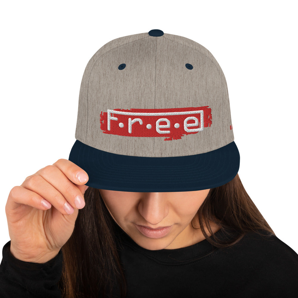 F.r.e.e camo snapback hat