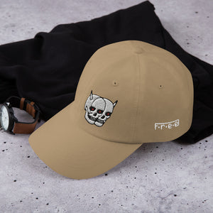 F.r.e.e twin skull dad hat