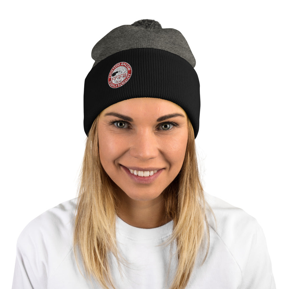 F.r.e.e pom-pom beanie