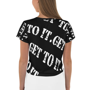 F.R.E.E crop tee