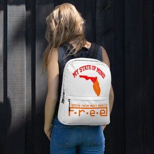 Free Florida white backpack