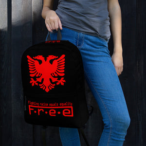 Albanian black free backpack