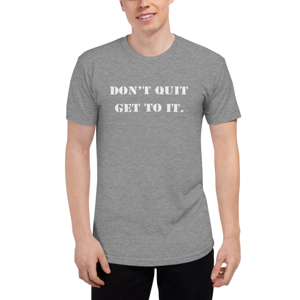 F.R.E.E unisex tri-blend track shirt
