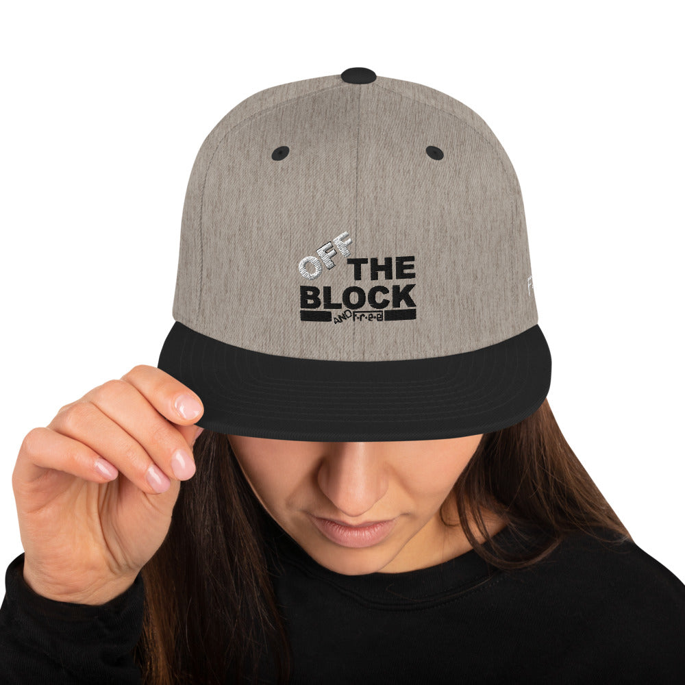 F.r.e.e off the block snapback hat