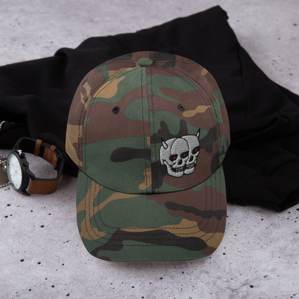 F.r.e.e twin skull dad hat