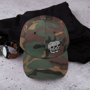 F.r.e.e twin skull dad hat