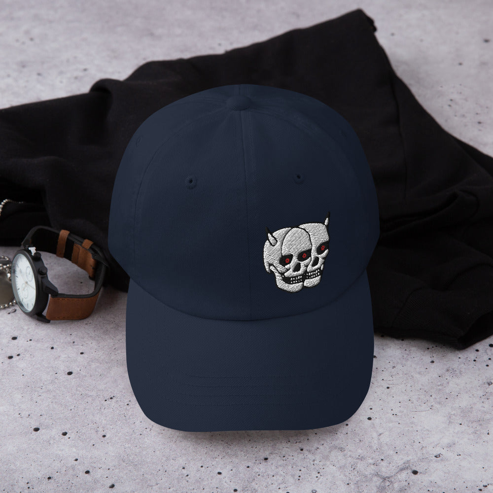 F.r.e.e twin skull dad hat