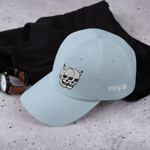 F.r.e.e twin skull dad hat