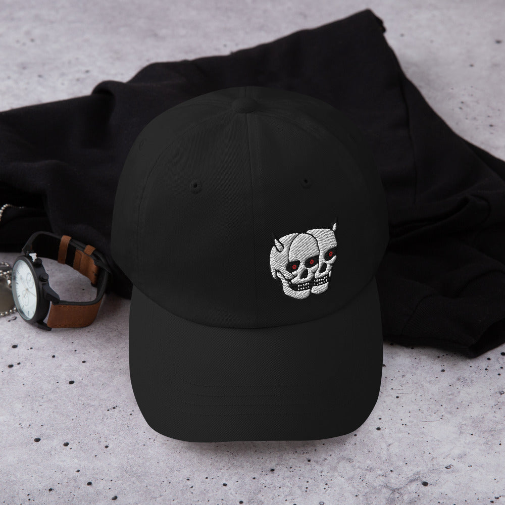 F.r.e.e twin skull dad hat