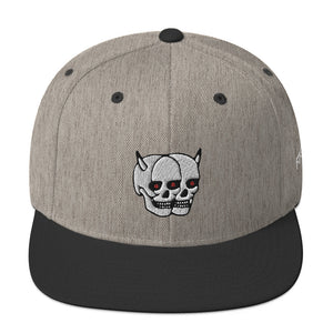 F.r.e.e two skull snapback hat