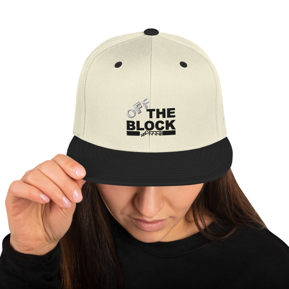 F.r.e.e off the block snapback hat