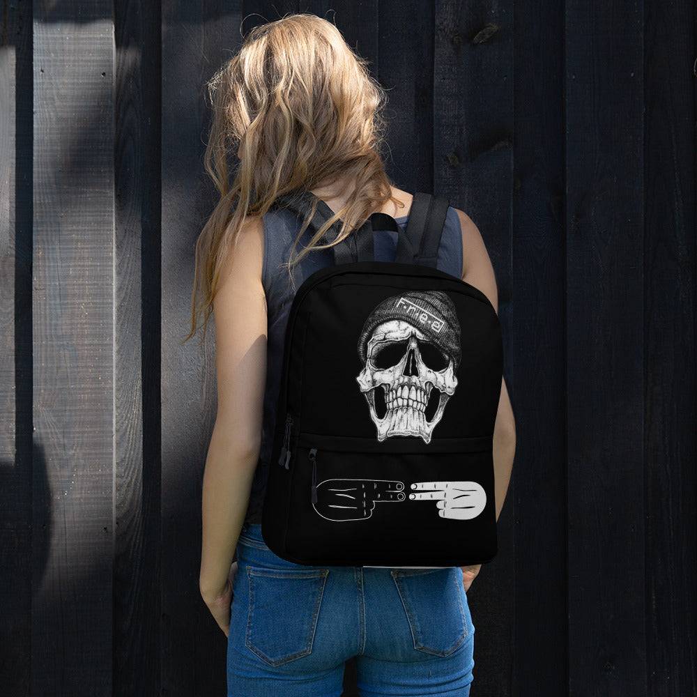 F.R.E.E black skull backpack