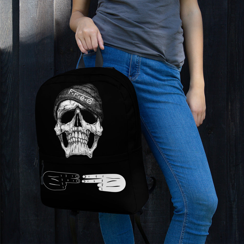 F.R.E.E black skull backpack