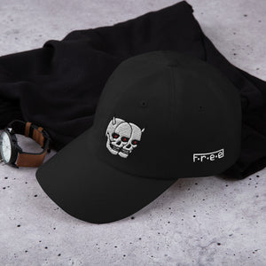 F.r.e.e twin skull dad hat