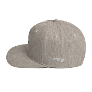 F.r.e.e two skull snapback hat