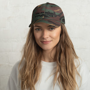 F.r.e.e justice dad hat