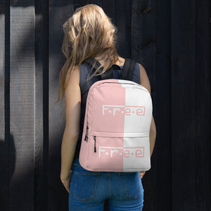 F.R.E.E pink backpack