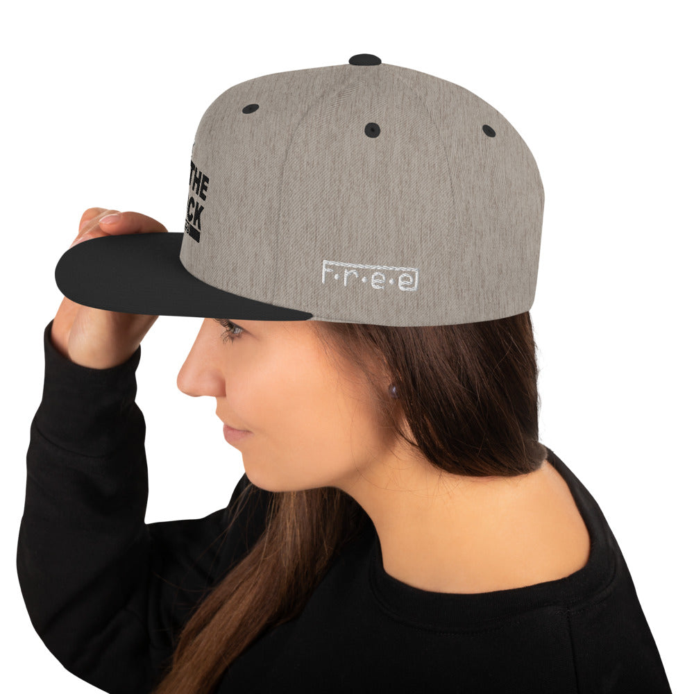 F.r.e.e off the block snapback hat