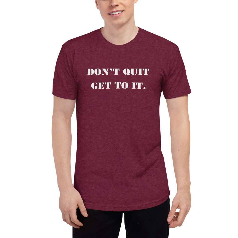 F.R.E.E unisex tri-blend track shirt