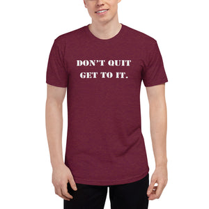 F.R.E.E unisex tri-blend track shirt
